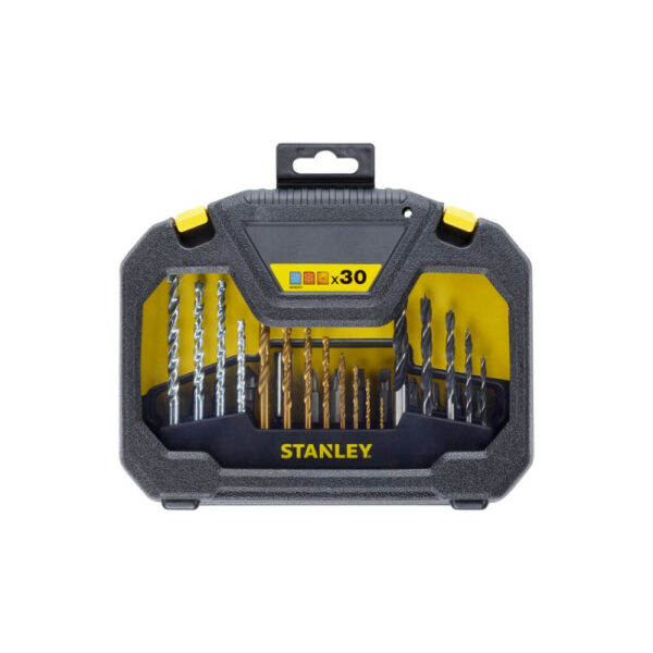 STANLEY Сет битови и бургии со Titanium во куфер 30 пар