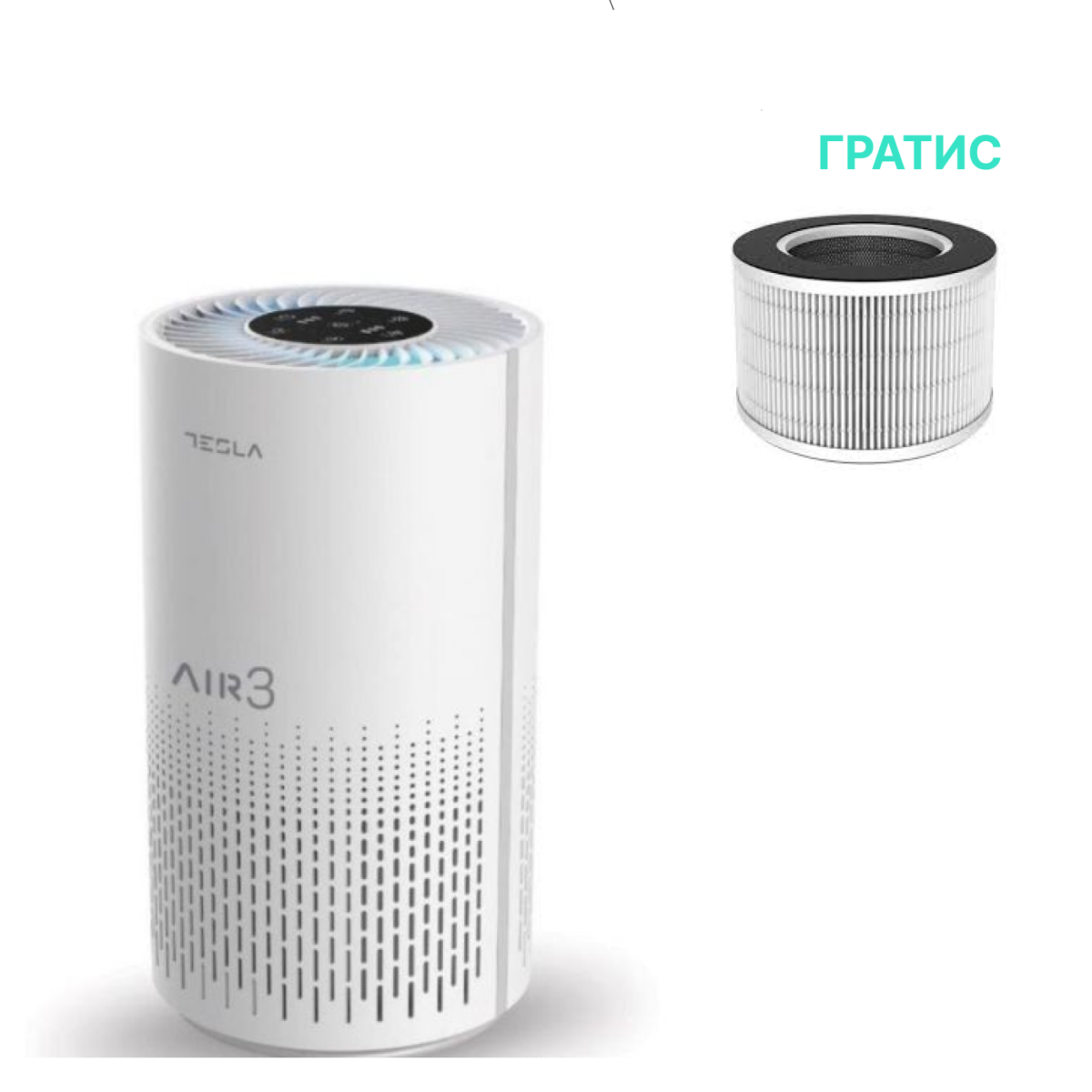 Tesla Прочистувач на воздух Air3 do 22m2 wifi ГРАТИС ФИЛТЕР  TAPA3 - Image 1