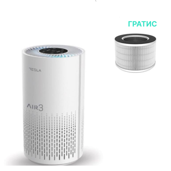 Tesla Прочистувач на воздух Air3 do 22m2 wifi ГРАТИС ФИЛТЕР  TAPA3