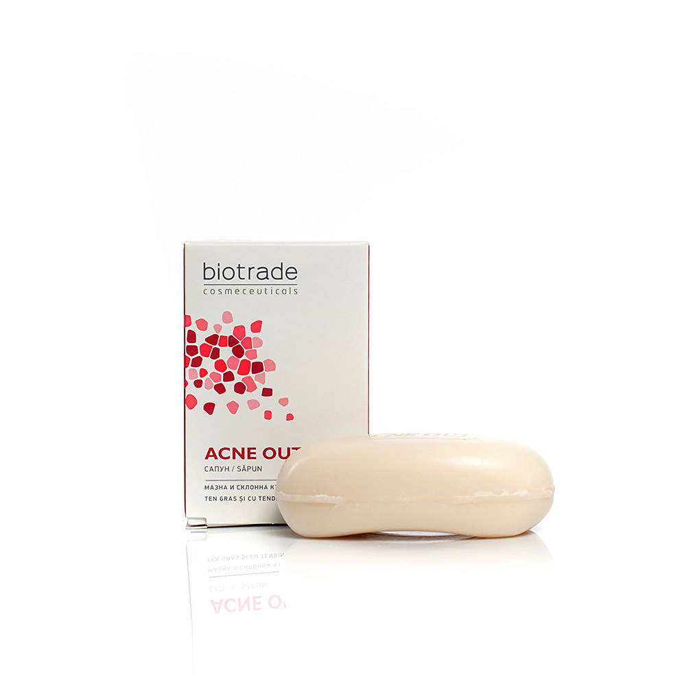anti-acne-face-soap-acne-out-biotrade1 Biotrade ACNE OUT Сапун 100g - Image 1