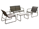 VERANO Lounge сет TX-F005 – фотелја + двосед + клуб маса (83×44.5×41 cm) - Image 3