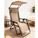 VERANO Zero Gravity релакс лежалка со мини чадор (Sun Shade) - Image 5