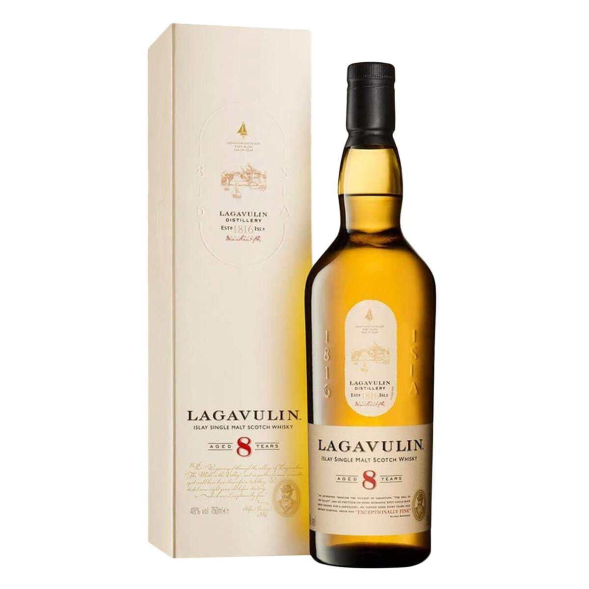 Lagavulin  8Y 48%  Single Malt 0.7 lit - Image 1