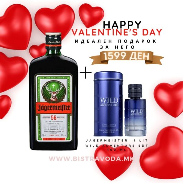 Jagermeister 1 lit + Wild Adventure 100 ml