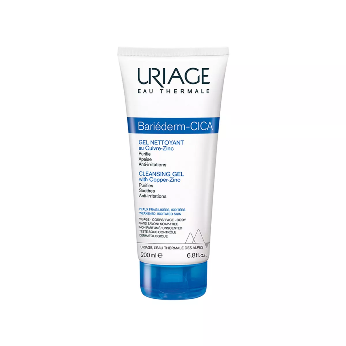 uriage-bariederm-cica-cleansing-gel-200ml URIAGE– гел за чистење Bariederm Cica - Image 1