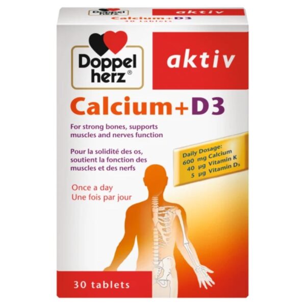 DOPPELHERZ CALCIUM +VITAMIN D3 X30TBL