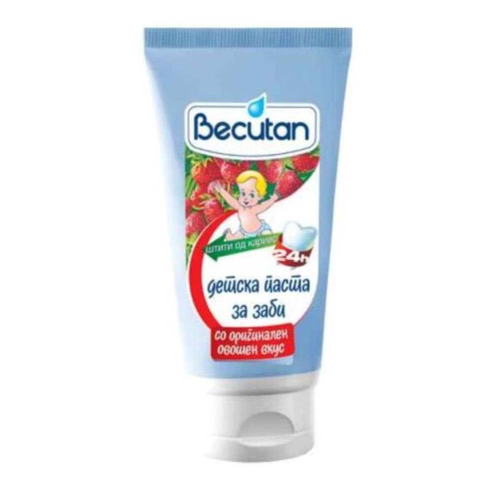BECUTAN DETSKA PASTA JAGODA 50ML BECUTAN DETSKA PASTA JAGODA 50ML - Image 1