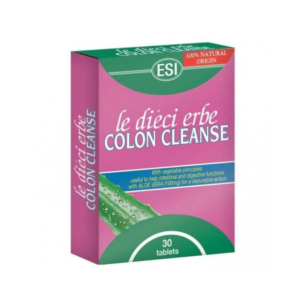 ESI LE DIECI ERBE ALOE VERA COLON CLEANS x 30 TABLETI ESI LE DIECI ERBE ALOE VERA COLON CLEANS x 30 TABLETI - Image 1