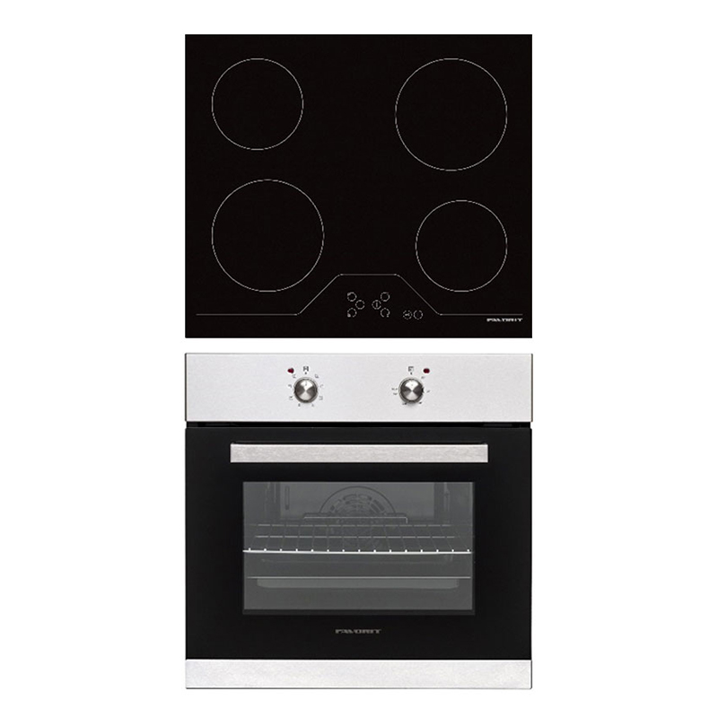 Favorit-4-J-INOX-B FAVORIT СЕТ Вградна фурна и вградна плотна 4-J INOX-B - Image 1