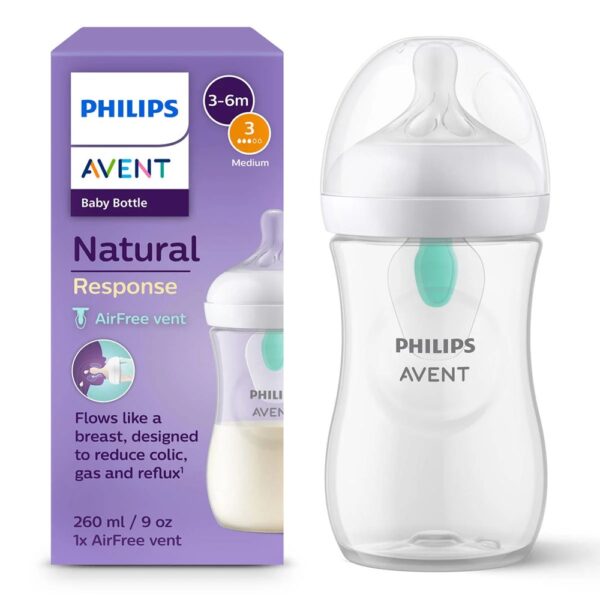 AVENT 673/01 NATURAL RESPONSE SISE 3-6M 260ML.