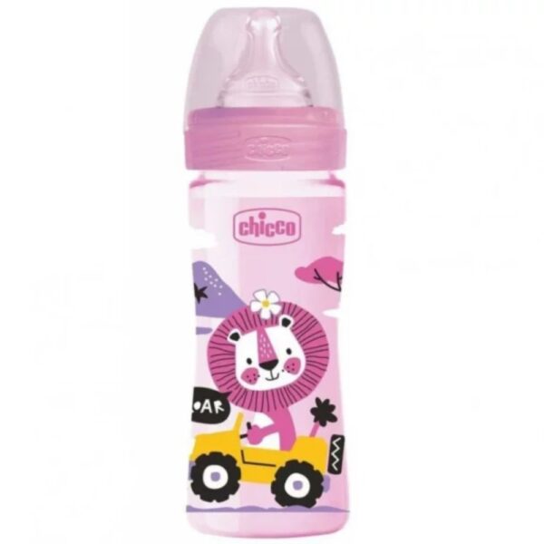 CHICCO SISE WELL BEING PLASTICNO ROZE 250ML.