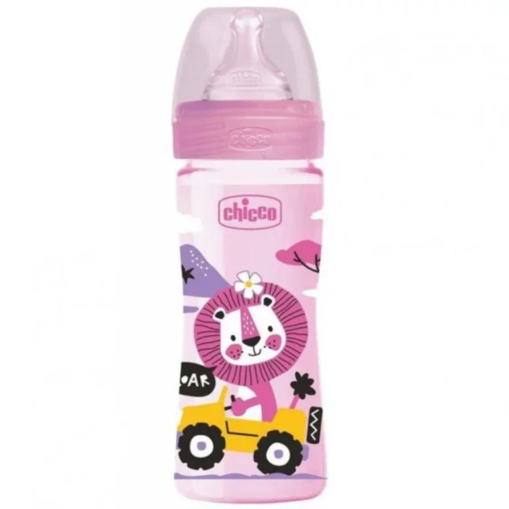 CHICCO SISE WELL BEING PLASTICNO ROZE 250ML. CHICCO SISE WELL BEING PLASTICNO ROZE 250ML. - Image 1