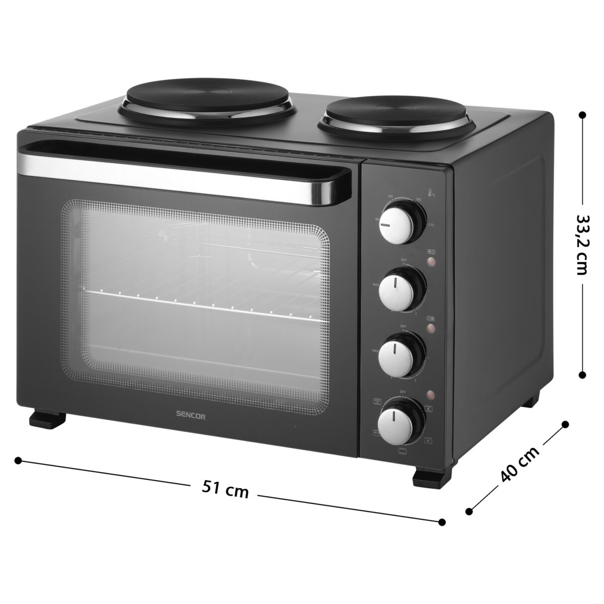 SENCOR Мини шпорет SEO 3500BK - Image 3
