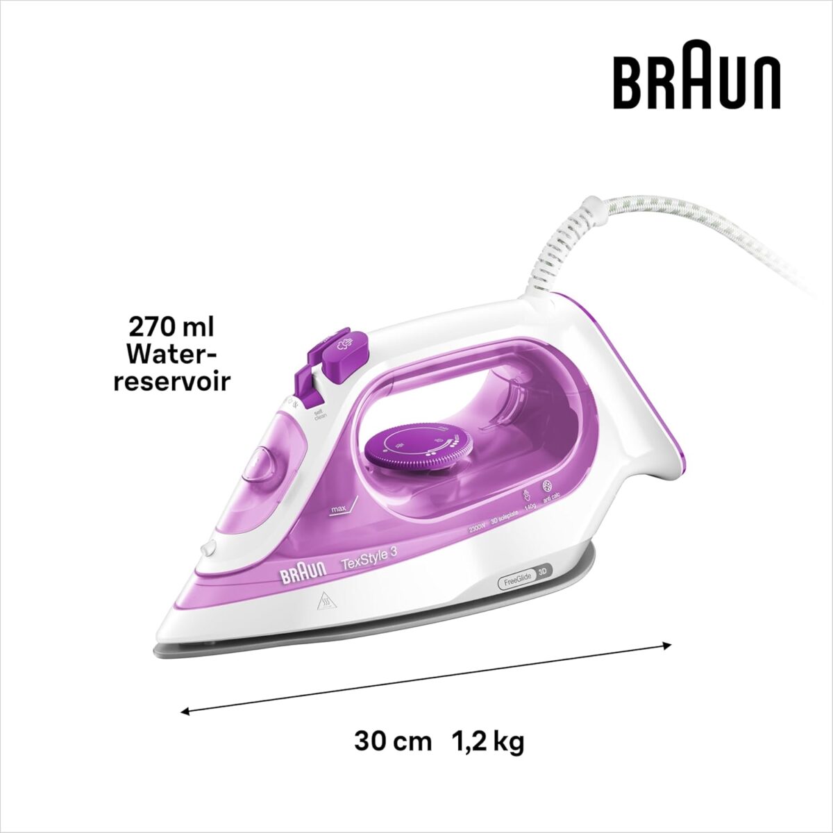 BRAUN Пегла на пареа SI 3030PU - Image 2