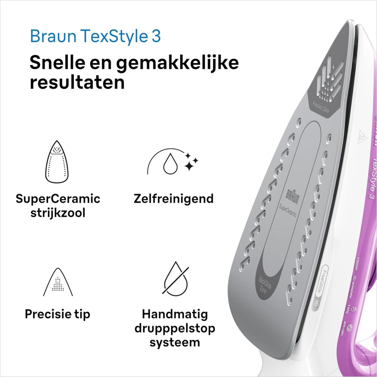 BRAUN Пегла на пареа SI 3030PU - Image 3