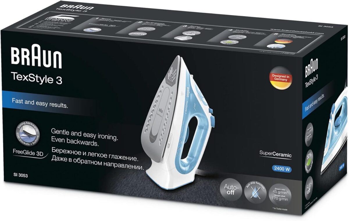 BRAUN Пегла на пареа SI 3053BL - Image 6