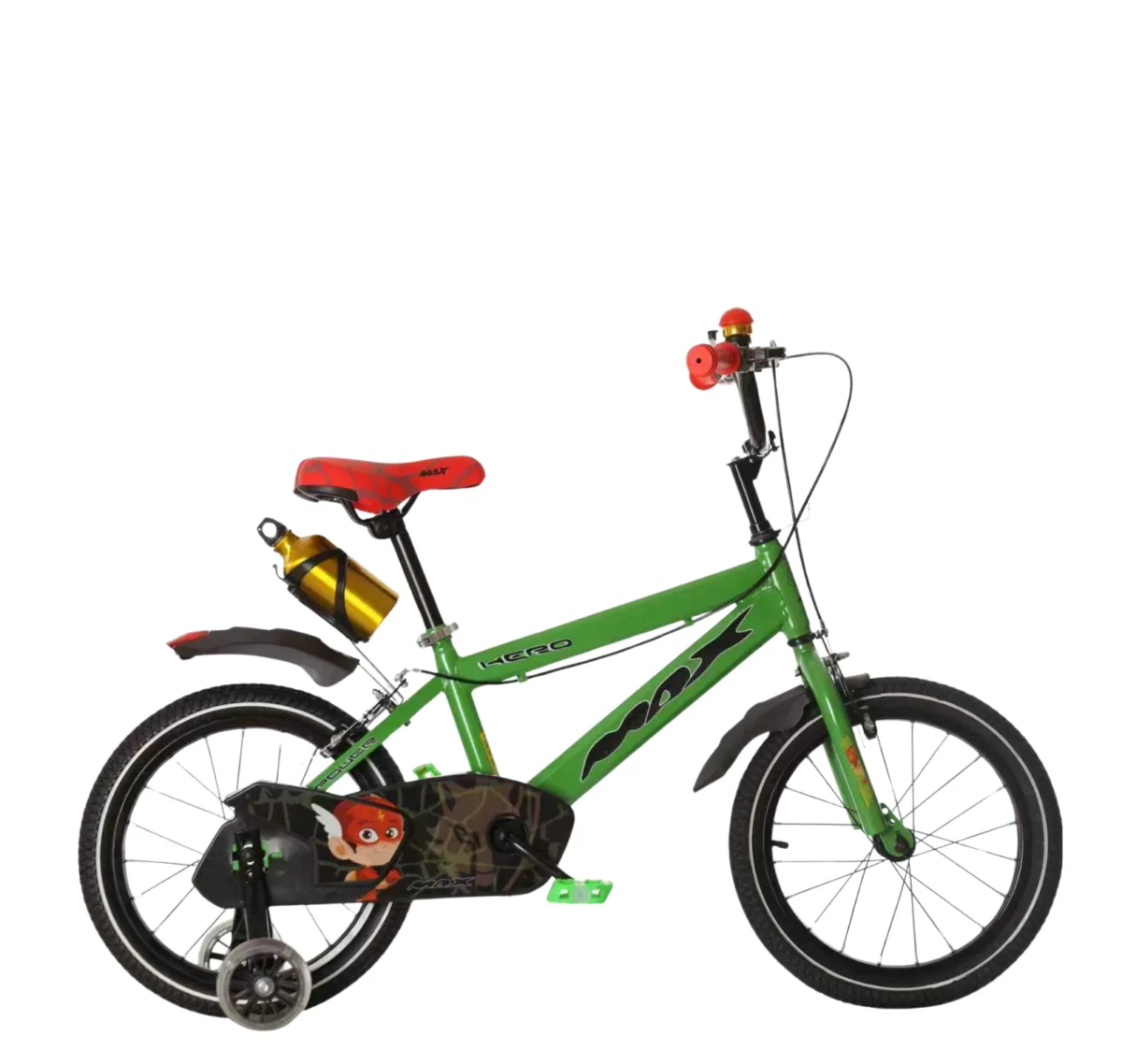 ДЕТСКИ ВЕЛОСИПЕД MAX HERO GREEN 12.0 16″ - Image 1