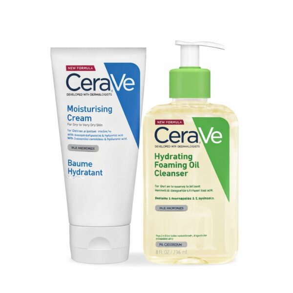 CERAVE SET OIL CLEANSER 236ml + MOISTURISING CREAM 177ml