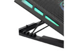 Notebook Stand White Shark Aurora up to 17.3" 5x LED Fans Gaming - Image 2