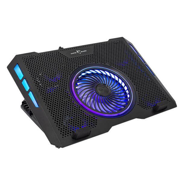 Notebook Stand White Shark Aurora up to 17.3" 5x LED Fans Gaming