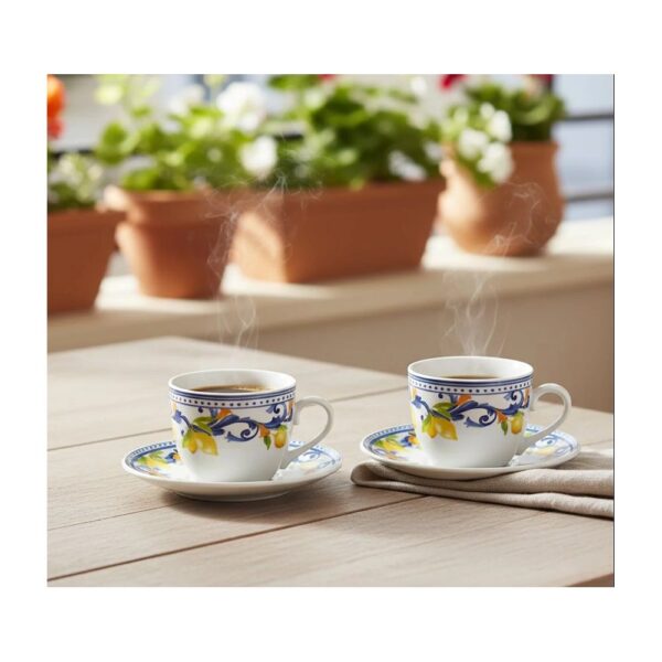 Сет за кафе Gusto Casa 524262 6/1 Porcellana Lemònia 9 cl
