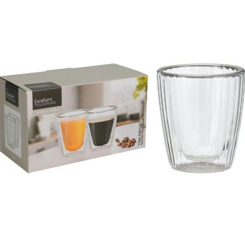 Сет 2 чаши со двојно дно EH CD1200260 250ml