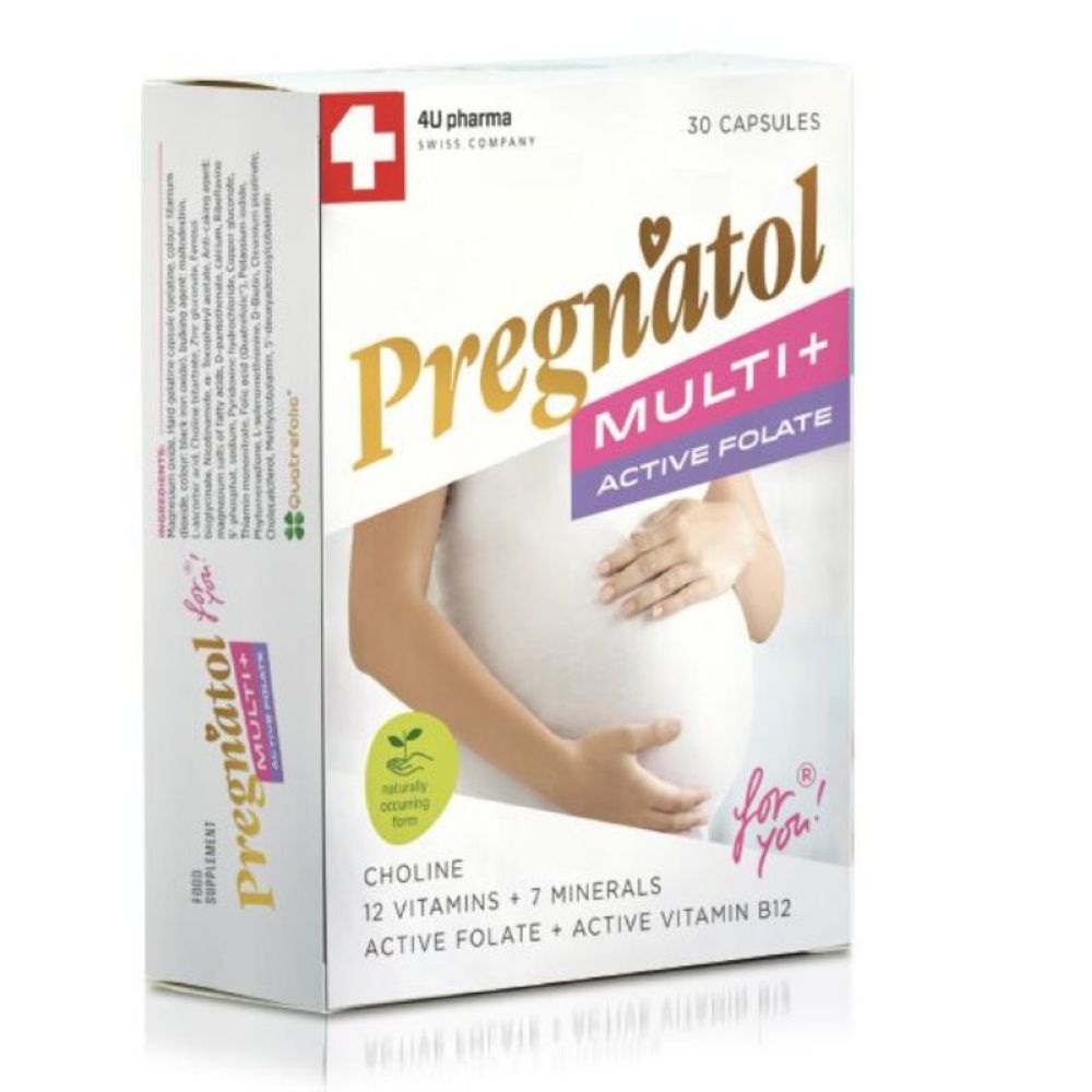 4U PREGNATOL MULTI + AKTIVE FOLAT + DHA X 30CPS 4U PREGNATOL MULTI + AKTIVE FOLAT + DHA X 30CPS - Image 1