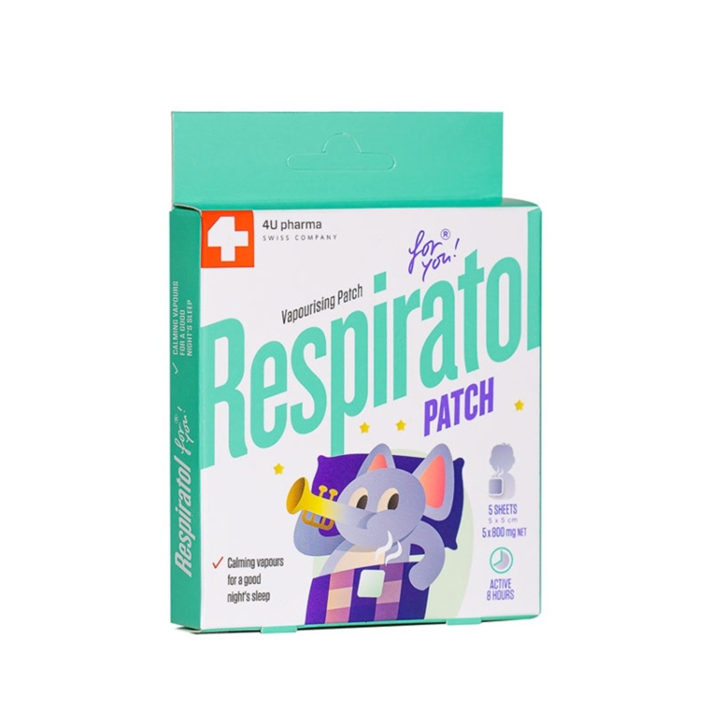 4U RESPIRATROL FLASTERI (5X5CM) X 5