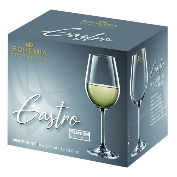Сет 6 чаши за вино Bohemia Gastro 40782/390ml