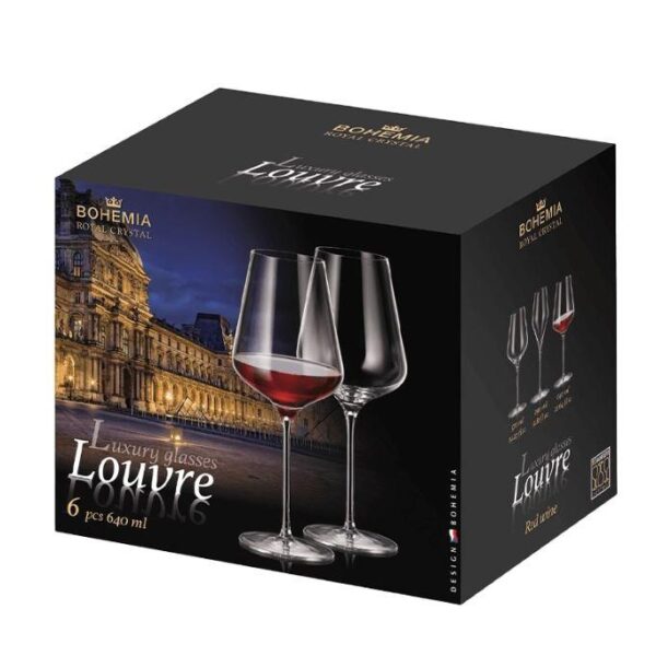 Сет 6 чаши за вино Bohemia Louvre 710 мл