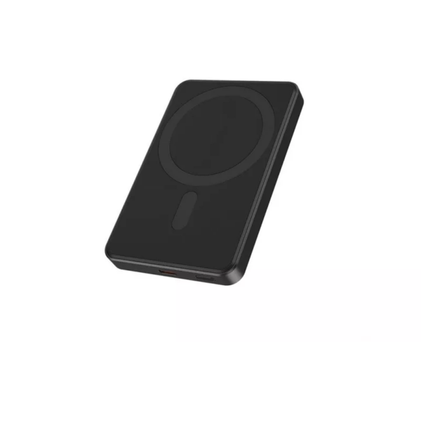 Power Bank Gembird 15W Wireless Charge Slim 5000mAh Magnetic Black
