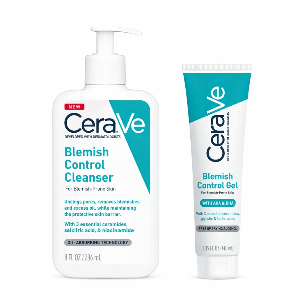 CERAVE SET BLEMISH CLEANSER 236ml + BLEMISH CONTROL GEL 40ml CERAVE SET BLEMISH CLEANSER 236ml + BLEMISH CONTROL GEL 40ml - Image 1