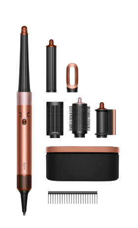 AIRWRAP DYSON CERAMIC AMBER SILK/PINK CHAMPAGNE STRAIGHT+WAVY LIMITED EDITION. 1300W, 13.5l/s