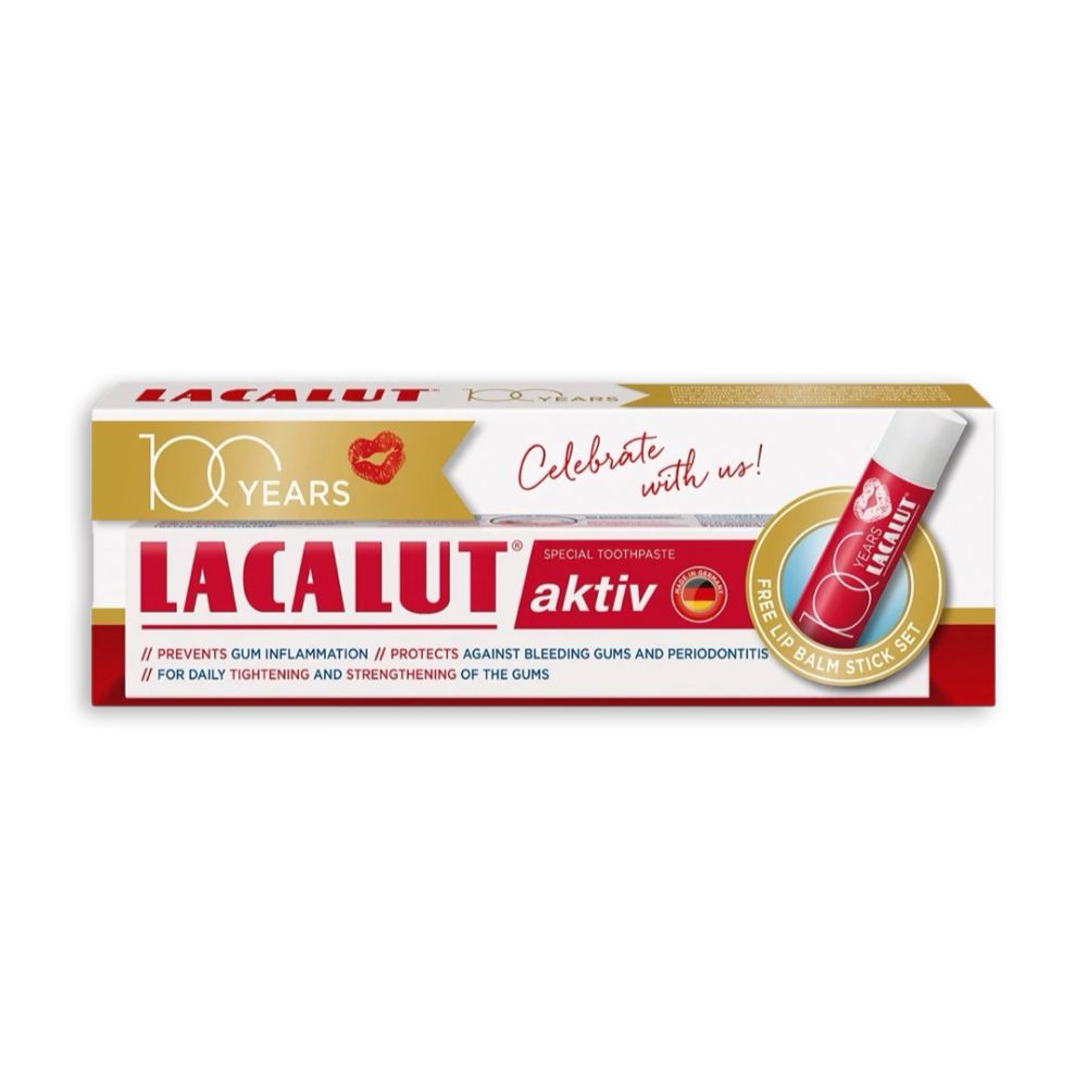 LACALUT AKTIV PASTA 75ML + BALZAM ZA USNI GRATIS