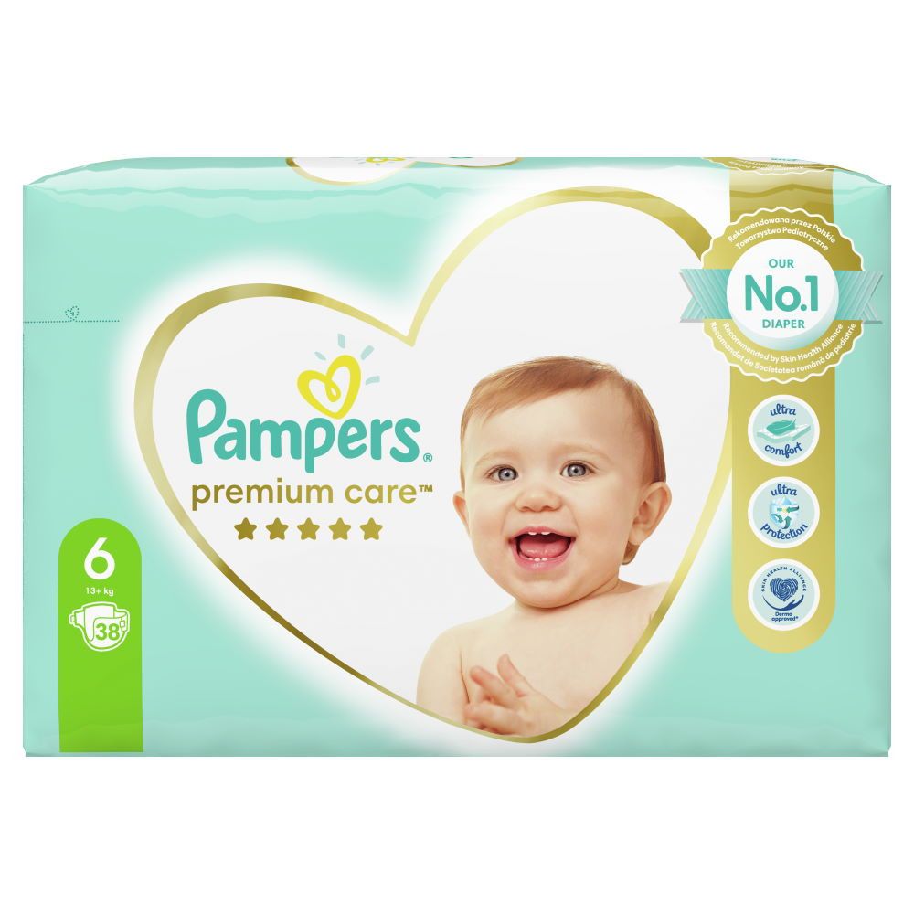 PEL.PAMPERS PREMIUM CARE 6 13+KG/38