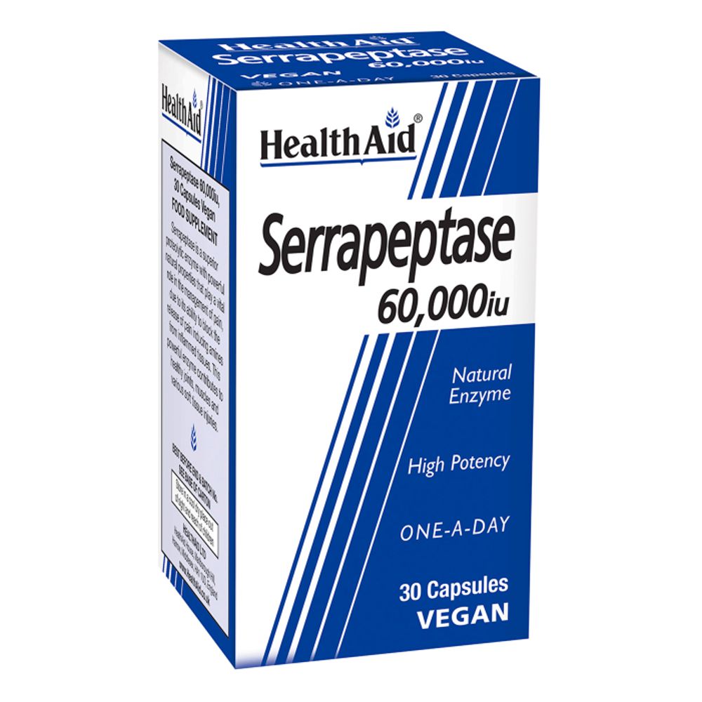 SERRAPEPTASE 60000IU x 30cps