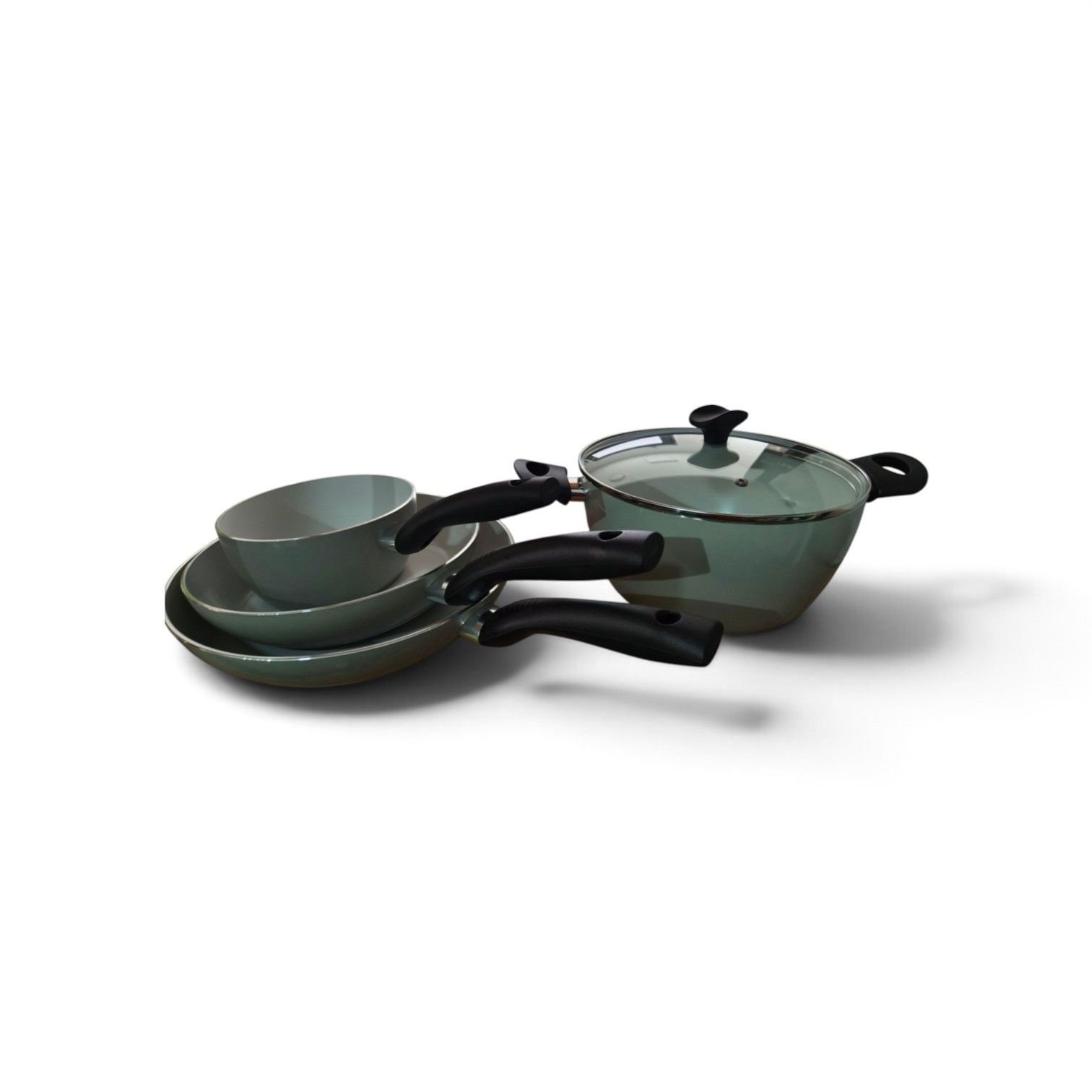 Сет TVS тави 24 и 28цм и касерола 16cm и тенџере 26cm