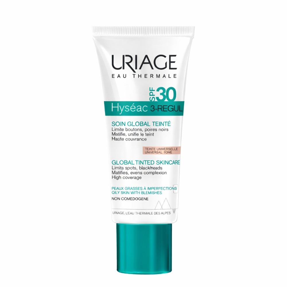 URIAGE HYSEAC 3-REG SPF30 KREM ZA MASNA KOZA PROTIV FLEKI I MITESERI TONIRANA 40ML