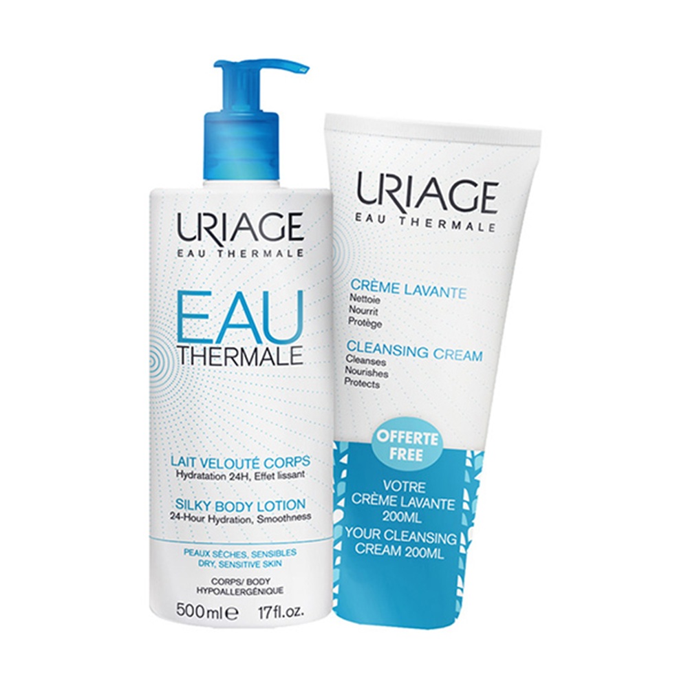 URIAGE SET SILK LOSION 500ML+CREMA LAVANTE 200ML