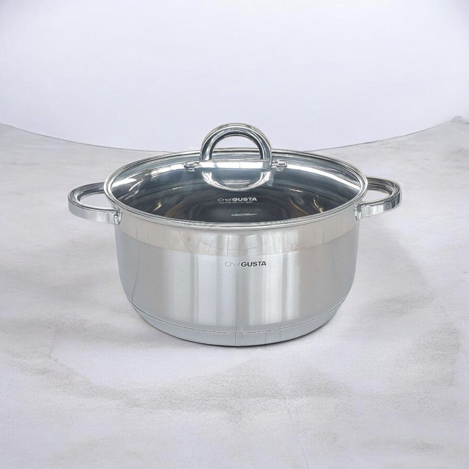 Тенџере инокс со кaпак Gusto Casa CHG-20 20cm 3.6 litri chef serie